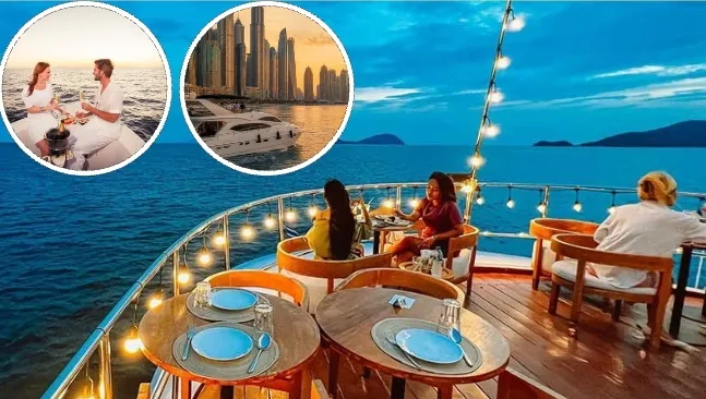Sunset and Romantic Yacht Cruise Dubai Marina
